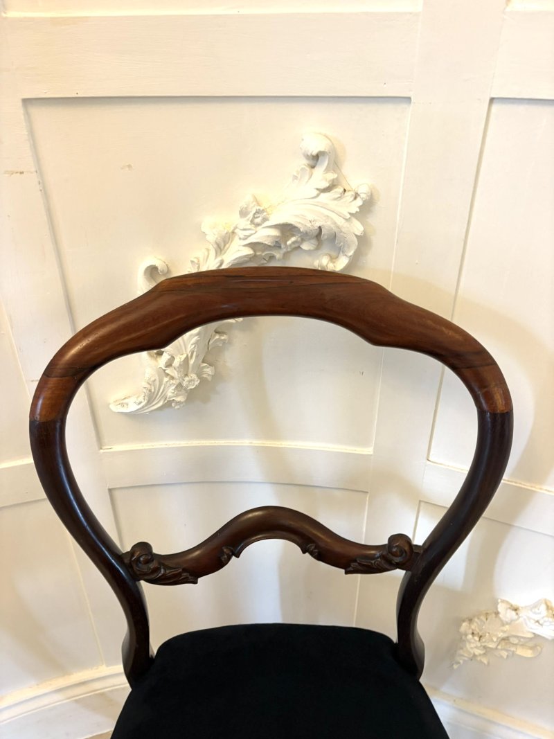 Superb Quality Set of Ten Antique Victorian Rosewood Dining Chairs - Image 7